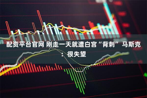 配资平台官网 刚走一天就遭白宫“背刺” 马斯克：很失望