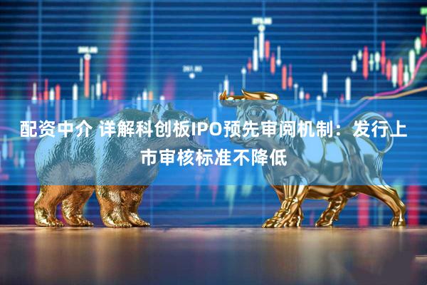 配资中介 详解科创板IPO预先审阅机制：发行上市审核标准不降低